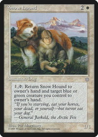 Snow Hound - Ice Age (ICE) #53 - Uncommon Magic: The Gathering Trading Card
