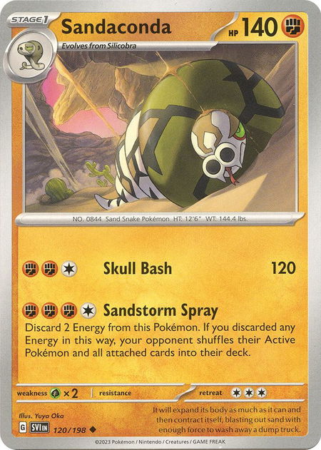 Sandaconda - SV01: Scarlet & Violet Base Set Pokémon trading card