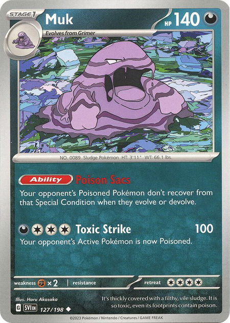 Muk - SV01: Scarlet & Violet Base Set Pokémon trading card