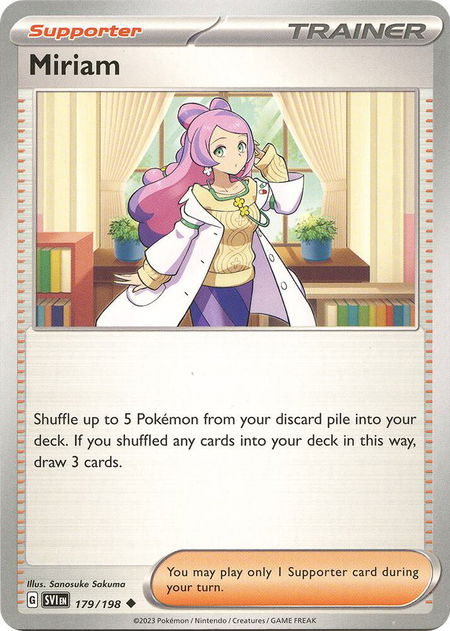 Miriam - 179/198 - SV01: Scarlet & Violet Base Set Pokémon trading card