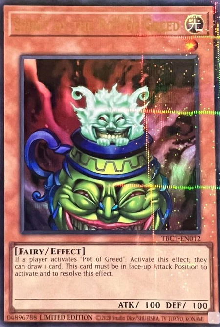 Spirit of the Pot of Greed - The Pot Collection YuGiOh trading card