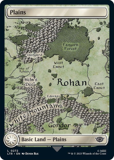 Plains (0272) - Universes Beyond: The Lord of the Rings: Tales of Middle-earth Magic: The Gathering trading card