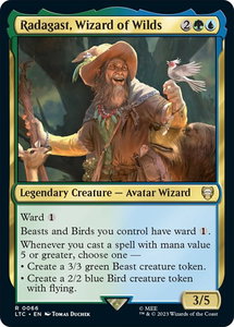 Radagast, Wizard of Wilds - Commander: The Lord of the Rings: Tales of Middle-earth (LTC) #66 - Rare Magic: The Gathering Trading Card