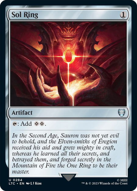 Sol Ring - Commander: The Lord of the Rings: Tales of Middle-earth Magic: The Gathering trading card