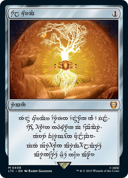 Sol Ring - Elven (0408) - Commander: The Lord of the Rings: Tales of Middle-earth Magic: The Gathering trading card