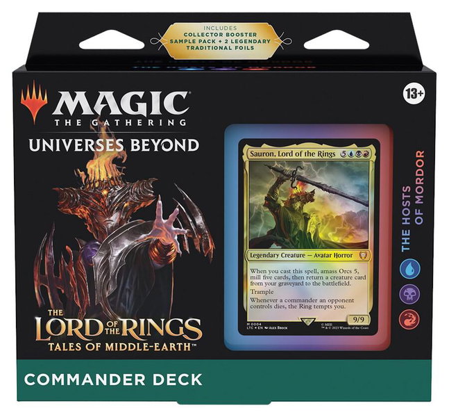 The Lord of the Rings: Tales of Middle-earth Commander Deck - The Hosts of Mordor trading card from Commander: The Lord of the Rings: Tales of Middle-earth The Lord of the Rings: Tales of Middle-earth Commander Deck - The Hosts of Mordor - Commander: The Lord of the Rings: Tales of Middle-earth Magic: The Gathering trading card