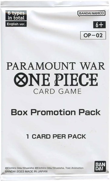 Box Promotion Pack - Paramount War One Piece trading card