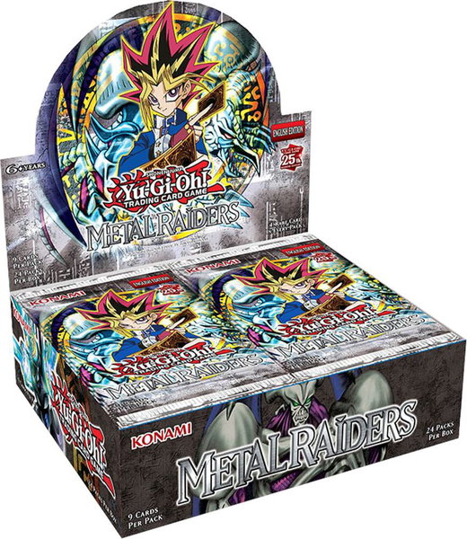 Metal Raiders Booster Box (25th Anniversary Edition) trading card from Metal Raiders (25th Anniversary Edition) Metal Raiders Booster Box (25th Anniversary Edition) - Metal Raiders (25th Anniversary Edition) YuGiOh trading card