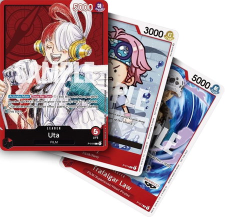 One Piece Film Red Uta Promo Pack trading card from One Piece Promotion Cards One Piece Film Red Uta Promo Pack - One Piece Promotion Cards One Piece trading card