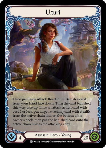 Uzuri trading card from Blitz Deck: Outsiders - Uzuri Uzuri - Blitz Deck: Outsiders - Uzuri Flesh and Blood trading card