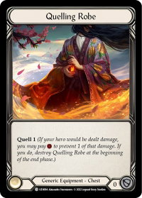 Quelling Robe - Blitz Deck: Outsiders - Uzuri  #UZU004 - Common Flesh and Blood Trading Card