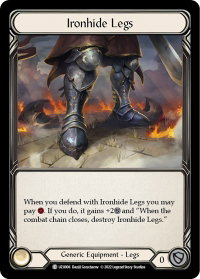 Ironhide Legs - Blitz Deck: Outsiders - Uzuri  #UZU006 - Common Flesh and Blood Trading Card