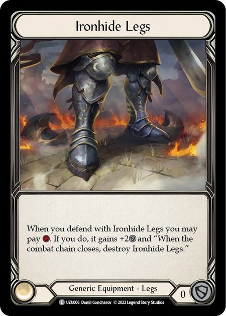 Ironhide Legs - Blitz Deck: Outsiders - Uzuri Flesh and Blood trading card