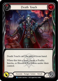Death Touch (Red) - Blitz Deck: Outsiders - Uzuri  #UZU008 - Rare Flesh and Blood Trading Card