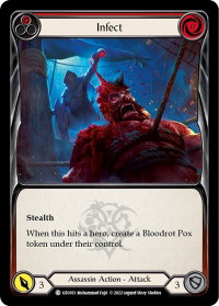 Infect (Red) - Blitz Deck: Outsiders - Uzuri  #UZU013 - Common Flesh and Blood Trading Card