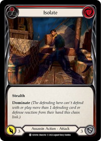 Isolate (Red) - Blitz Deck: Outsiders - Uzuri  #UZU014 - Common Flesh and Blood Trading Card