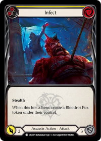 Infect (Yellow) - Blitz Deck: Outsiders - Uzuri  #UZU017 - Common Flesh and Blood Trading Card
