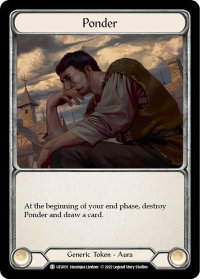 Ponder - Blitz Deck: Outsiders - Uzuri  #UZU031 - Token Flesh and Blood Trading Card