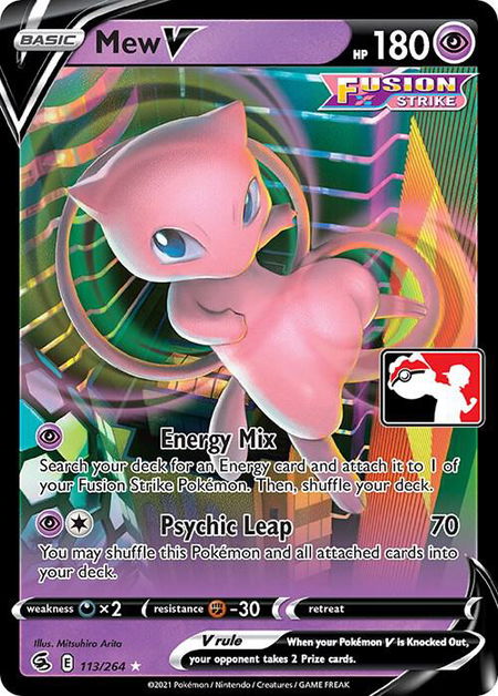 Mew V - Prize Pack Series Cards Pokémon trading card