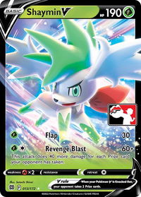 Shaymin V - Prize Pack Series Cards  #013/172 - Ultra Rare Pokémon Trading Card