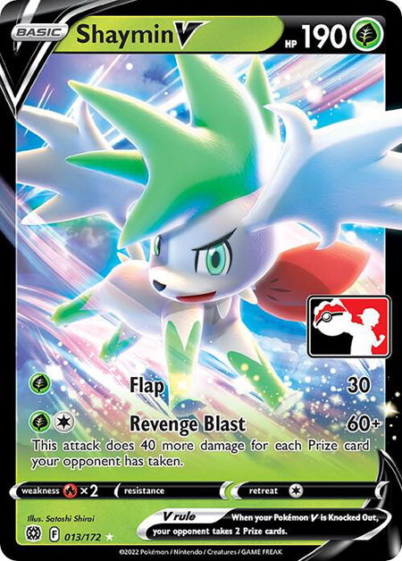 Shaymin V - Prize Pack Series Cards Pokémon trading card
