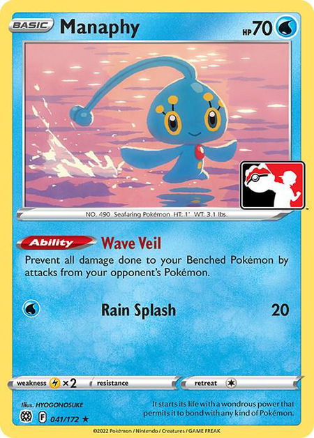 Manaphy - Prize Pack Series Cards Pokémon trading card