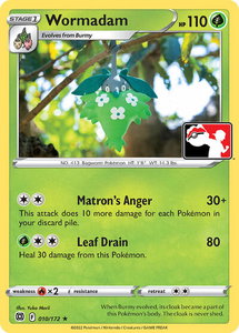 Wormadam (010) - Prize Pack Series Cards #010/172 - Rare Pokémon Trading Card