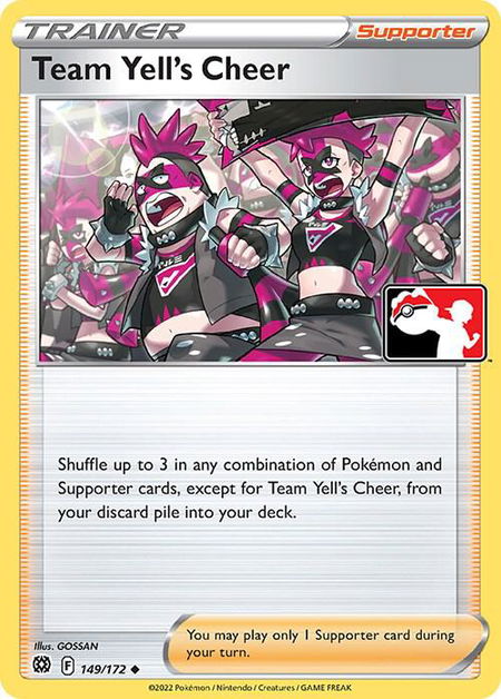 Team Yell's Cheer - Prize Pack Series Cards Pokémon trading card