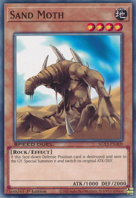 Sand Moth - Speed Duel GX: Duelists of Shadows YuGiOh trading card