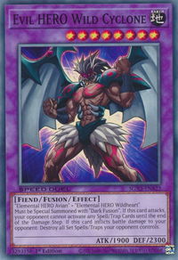 Evil HERO Wild Cyclone - Speed Duel GX: Duelists of Shadows (SGX3) #SGX3-ENA23 - Common / Short Print YuGiOh Trading Card