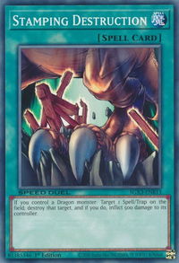 Stamping Destruction - Speed Duel GX: Duelists of Shadows (SGX3) #SGX3-ENB13 - Common / Short Print YuGiOh Trading Card