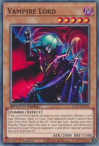 Vampire Lord - Speed Duel GX: Duelists of Shadows (SGX3) #SGX3-ENC05 - Common / Short Print YuGiOh Trading Card