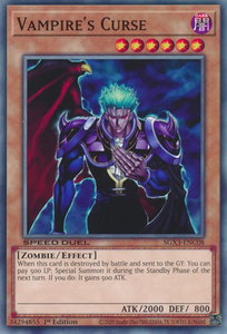 Vampire's Curse - Speed Duel GX: Duelists of Shadows (SGX3) #SGX3-ENC08 - Common / Short Print YuGiOh Trading Card