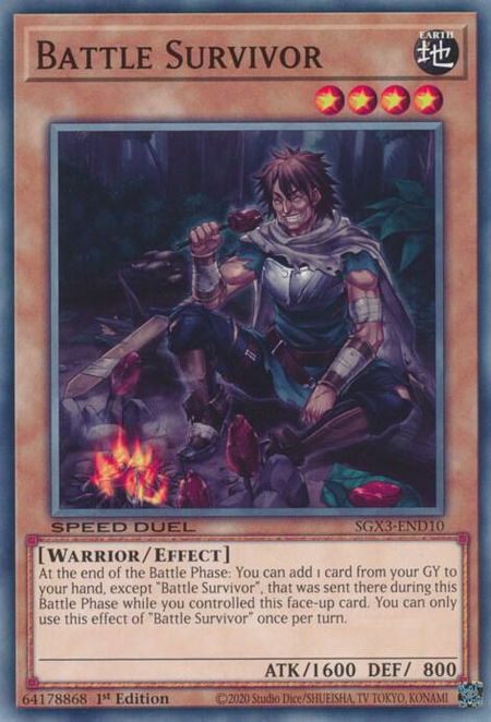 Battle Survivor - Speed Duel GX: Duelists of Shadows YuGiOh trading card