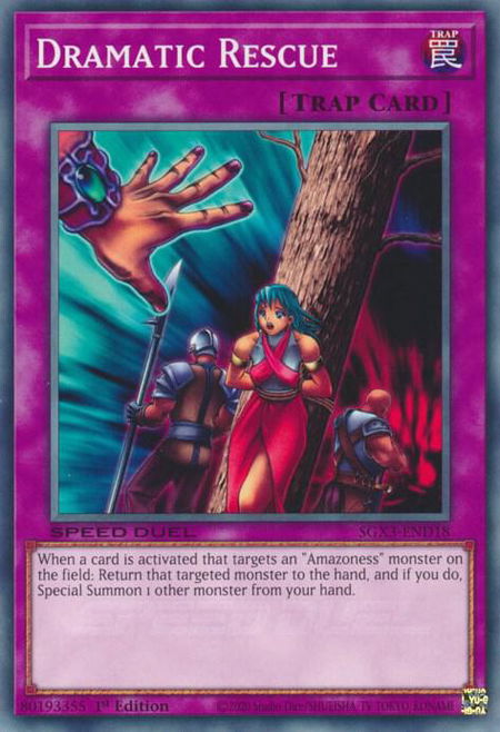 Dramatic Rescue - Speed Duel GX: Duelists of Shadows YuGiOh trading card