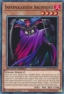 Infernalqueen Archfiend - Speed Duel GX: Duelists of Shadows (SGX3) #SGX3-ENE04 - Common / Short Print YuGiOh Trading Card