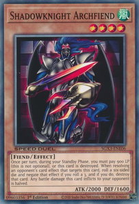 Shadowknight Archfiend - Speed Duel GX: Duelists of Shadows (SGX3) #SGX3-ENE06 - Common / Short Print YuGiOh Trading Card