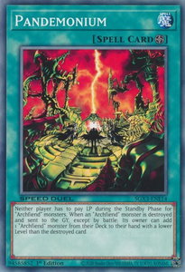 Pandemonium - Speed Duel GX: Duelists of Shadows (SGX3) #SGX3-ENE14 - Common / Short Print YuGiOh Trading Card