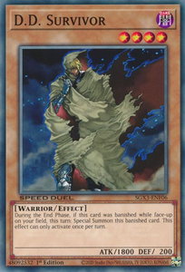 D.D. Survivor - Speed Duel GX: Duelists of Shadows (SGX3) #SGX3-ENF06 - Common / Short Print YuGiOh Trading Card
