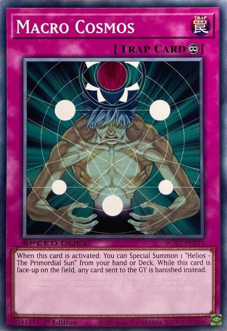 Macro Cosmos trading card from Speed Duel GX: Duelists of Shadows Macro Cosmos - Speed Duel GX: Duelists of Shadows YuGiOh trading card