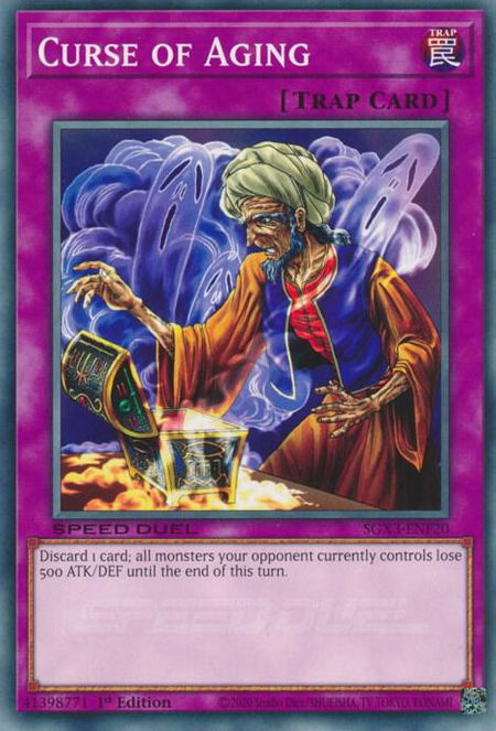 Curse of Aging - Speed Duel GX: Duelists of Shadows YuGiOh trading card
