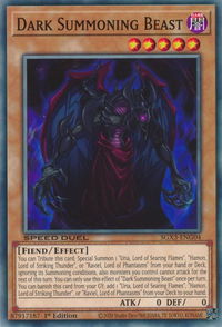 Dark Summoning Beast - Speed Duel GX: Duelists of Shadows (SGX3) #SGX3-ENG04 - Common / Short Print YuGiOh Trading Card
