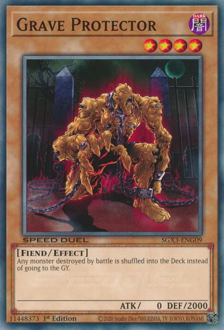 Grave Protector - Speed Duel GX: Duelists of Shadows YuGiOh trading card