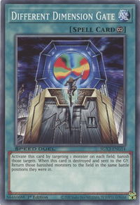 Different Dimension Gate (G) - Speed Duel GX: Duelists of Shadows (SGX3) #SGX3-ENG14 - Common / Short Print YuGiOh Trading Card