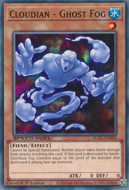 Cloudian - Ghost Fog - Speed Duel GX: Duelists of Shadows YuGiOh trading card