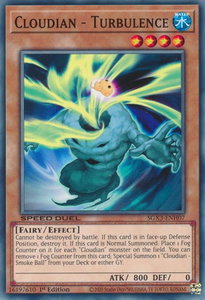 Cloudian - Turbulence - Speed Duel GX: Duelists of Shadows (SGX3) #SGX3-ENH07 - Common / Short Print YuGiOh Trading Card