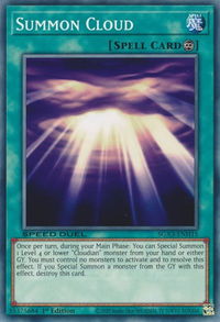 Summon Cloud - Speed Duel GX: Duelists of Shadows (SGX3) #SGX3-ENH15 - Common / Short Print YuGiOh Trading Card