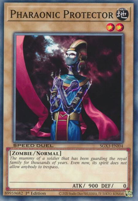 Pharaonic Protector - Speed Duel GX: Duelists of Shadows YuGiOh trading card