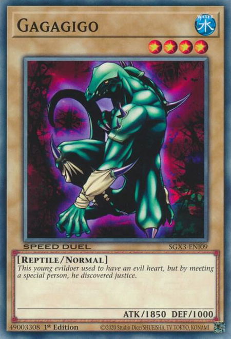 Gagagigo - Speed Duel GX: Duelists of Shadows YuGiOh trading card