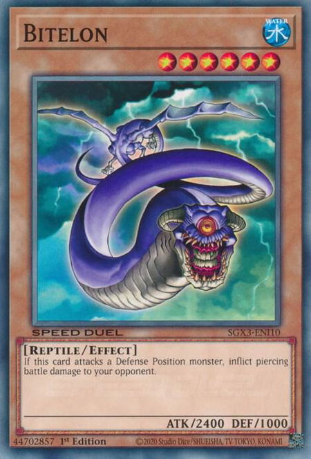 Bitelon - Speed Duel GX: Duelists of Shadows YuGiOh trading card